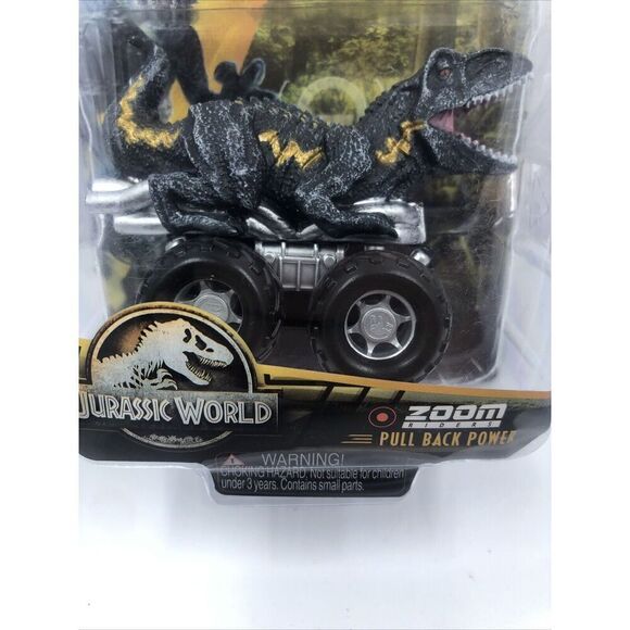 Jurassic World Dominion Zoom Riders Pull Back Power Indoraptor Dinosaur Racer - Picture 3 of 8